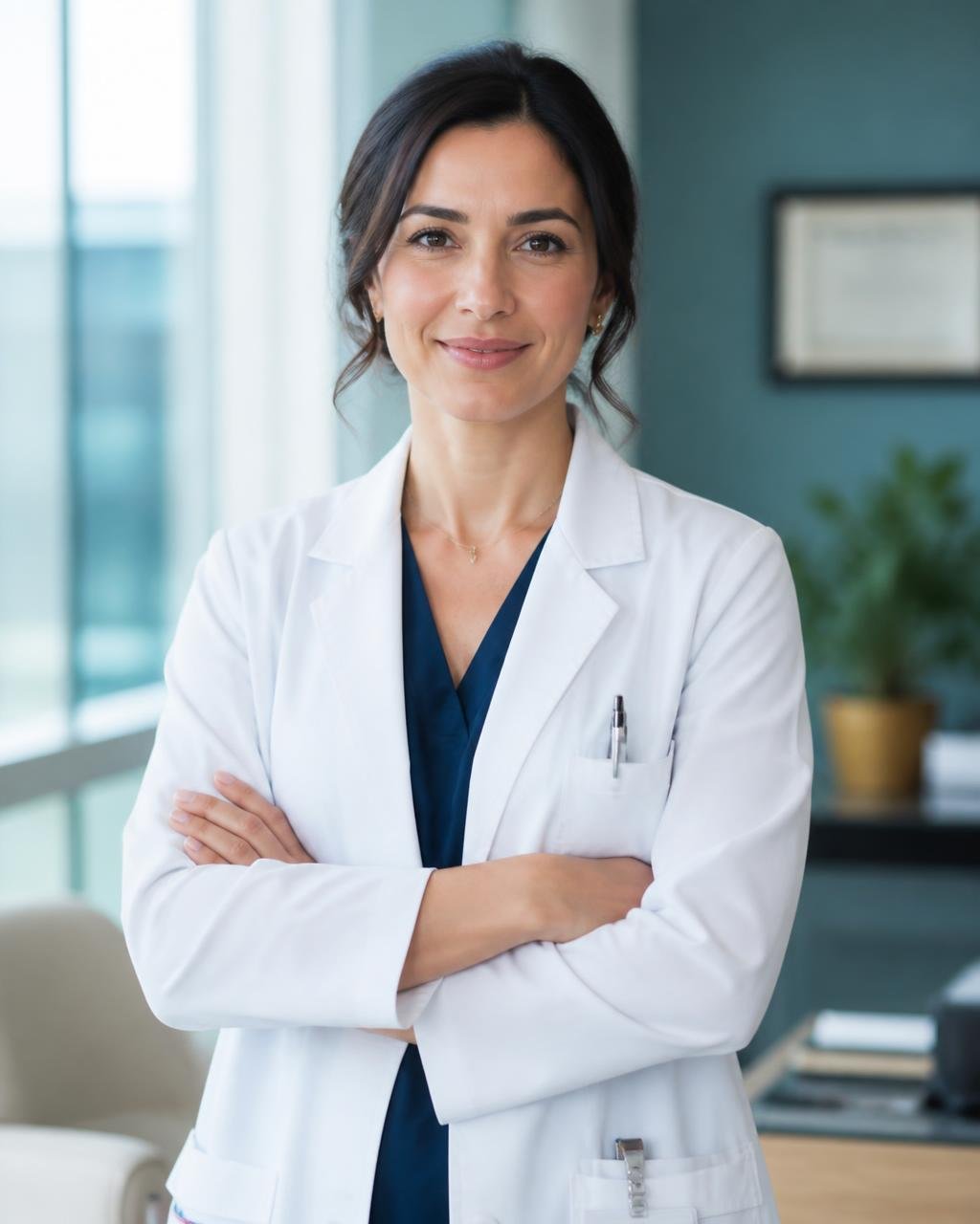 Physician reviewing her practice's billing performance